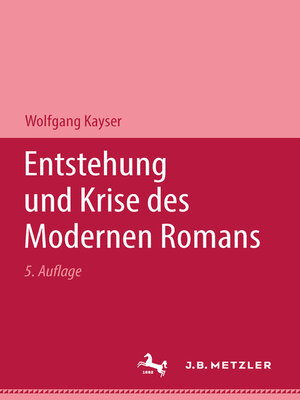 cover image of Entstehung und Krise des modernen Romans